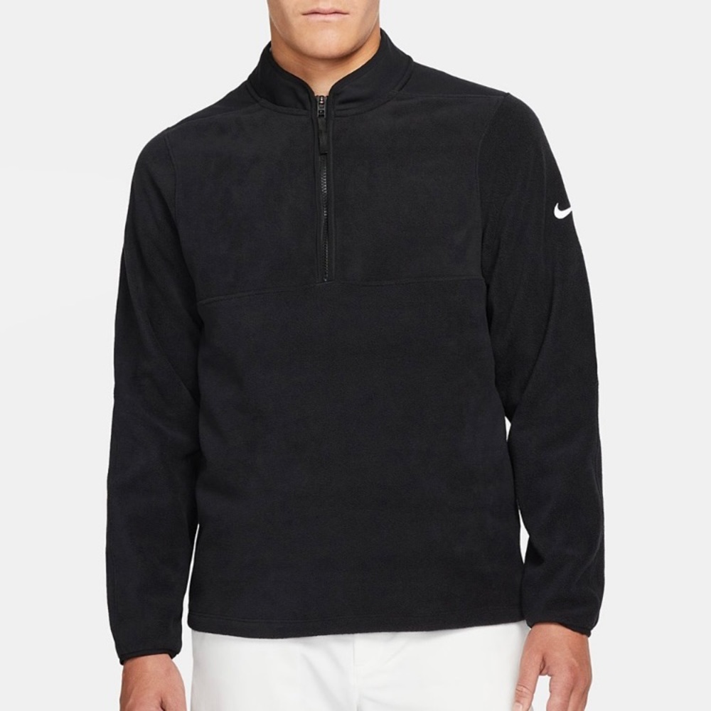NWT Nike Victory Therma 1/2 Half Zip fleece black golf basketball